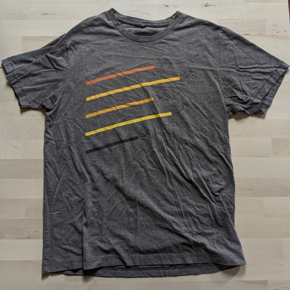 Upland Brewing Heather Brown Cycling Men's M Tee